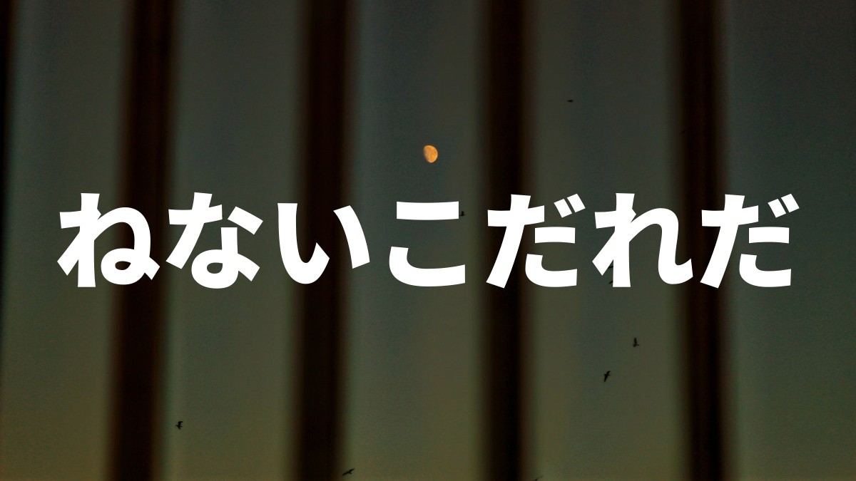 ねないこだれだ